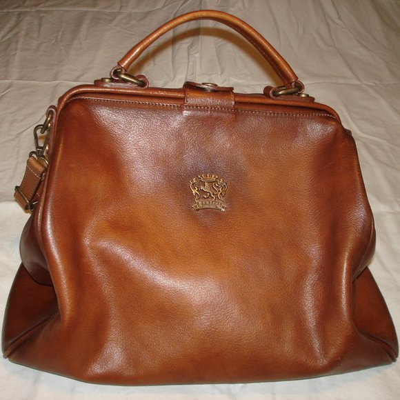 Pratesi Firenze Handbags - Pratesi Firenze Doctor Style leather satchel